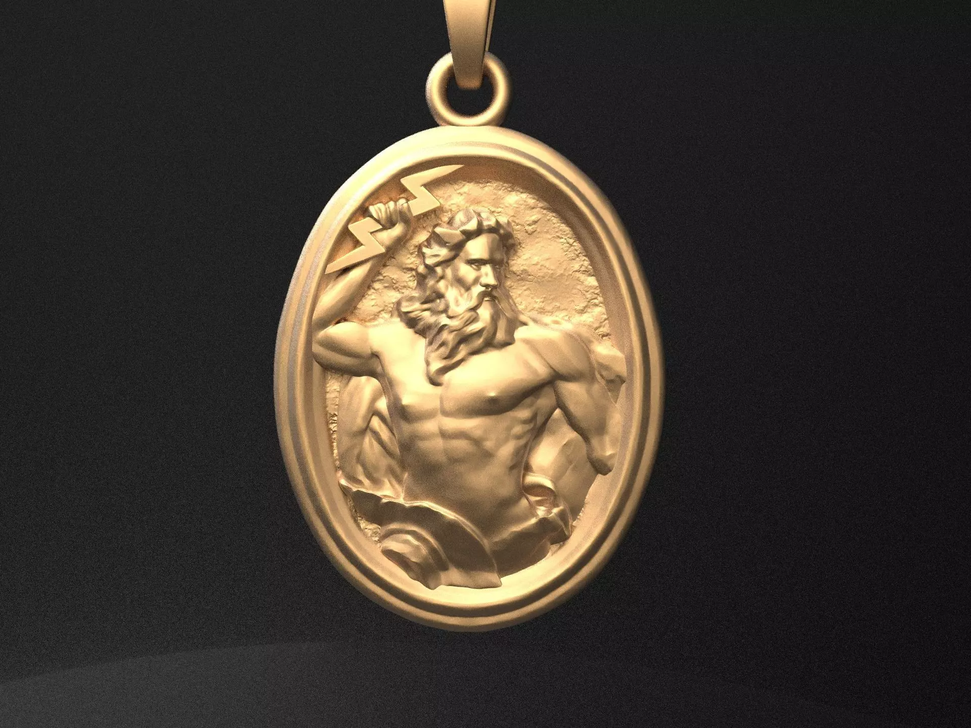 Zeus Pendant 3D print model