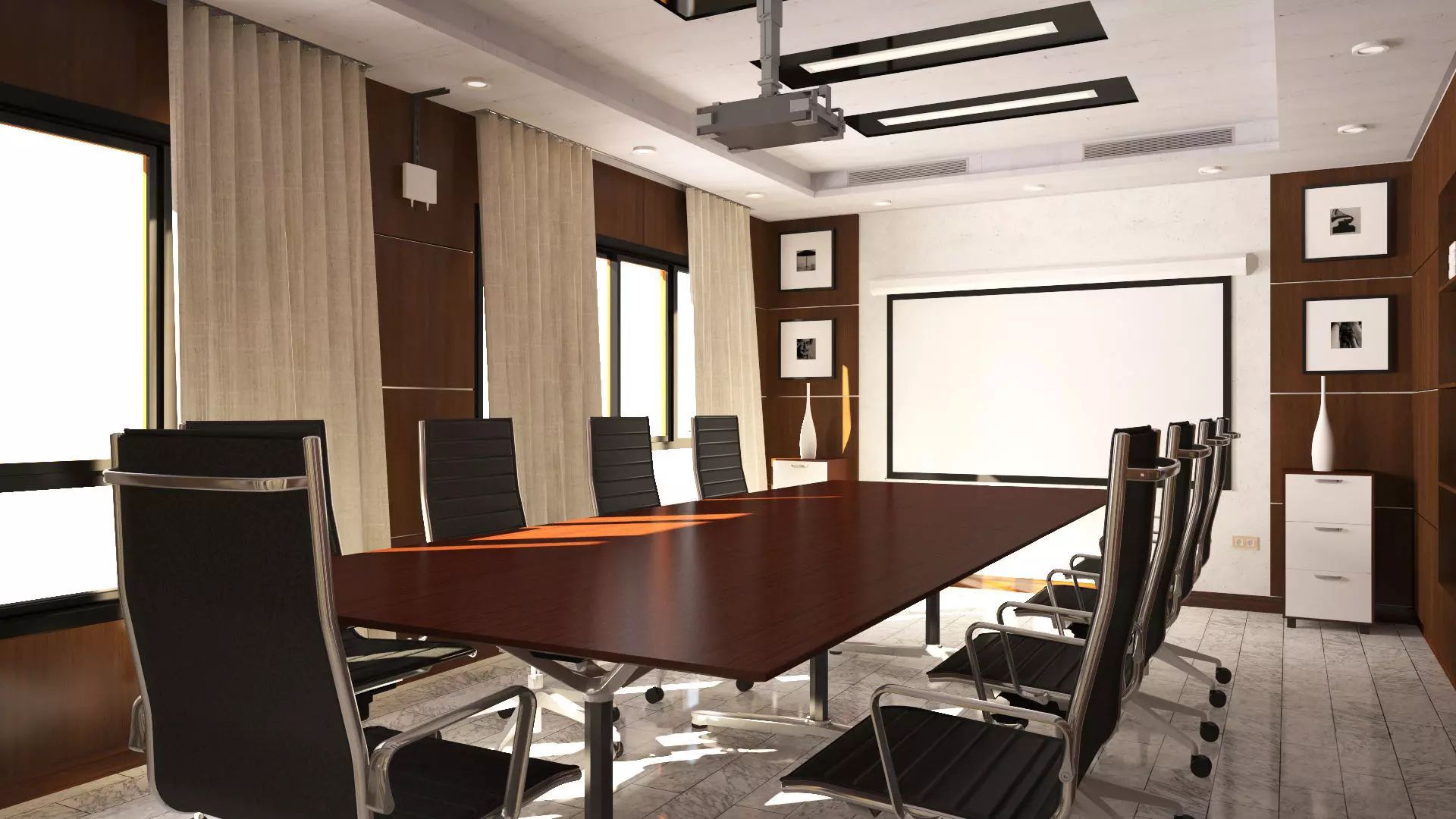Meeting Room 3D model_2