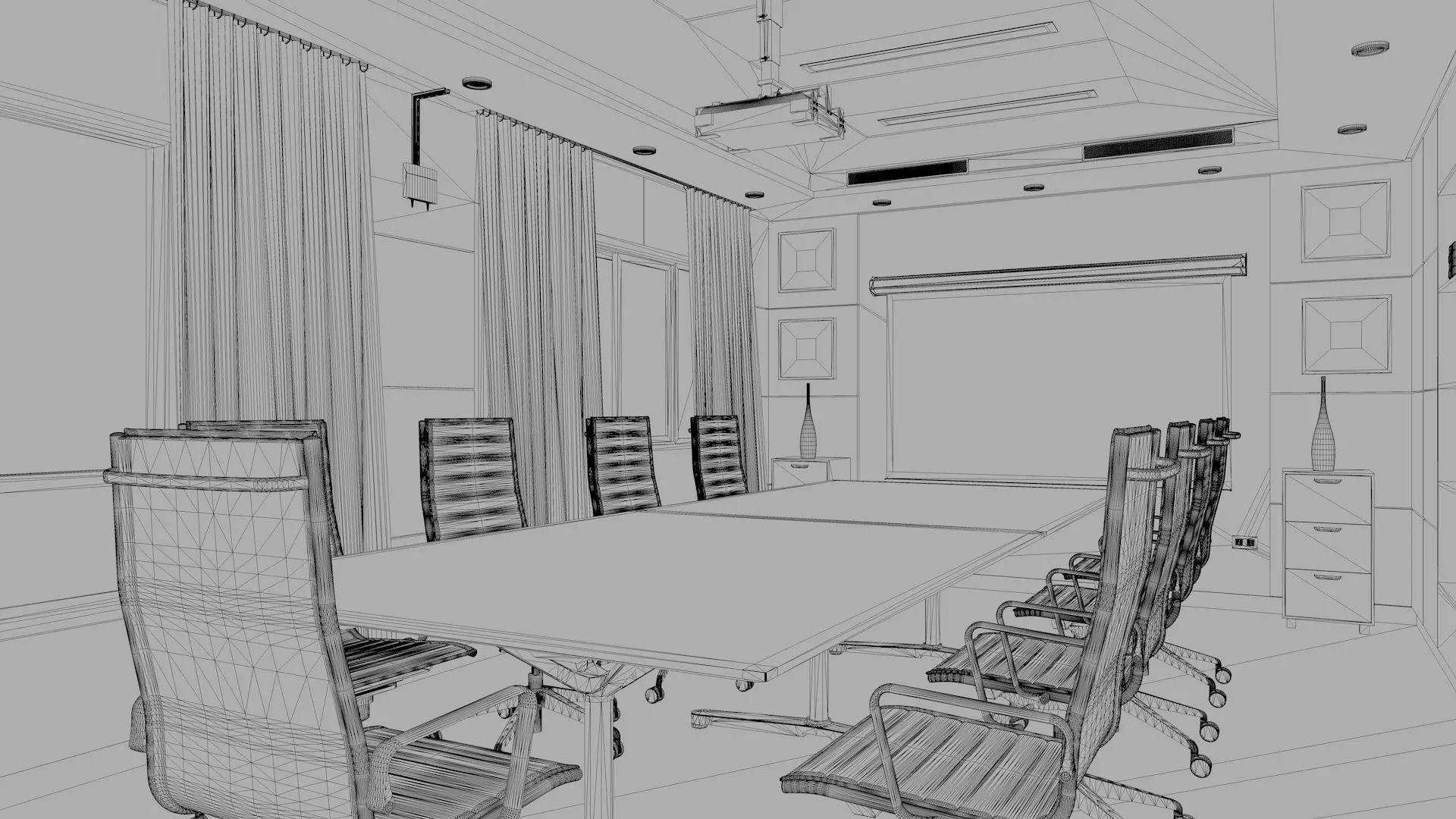 Meeting Room 3D model_11