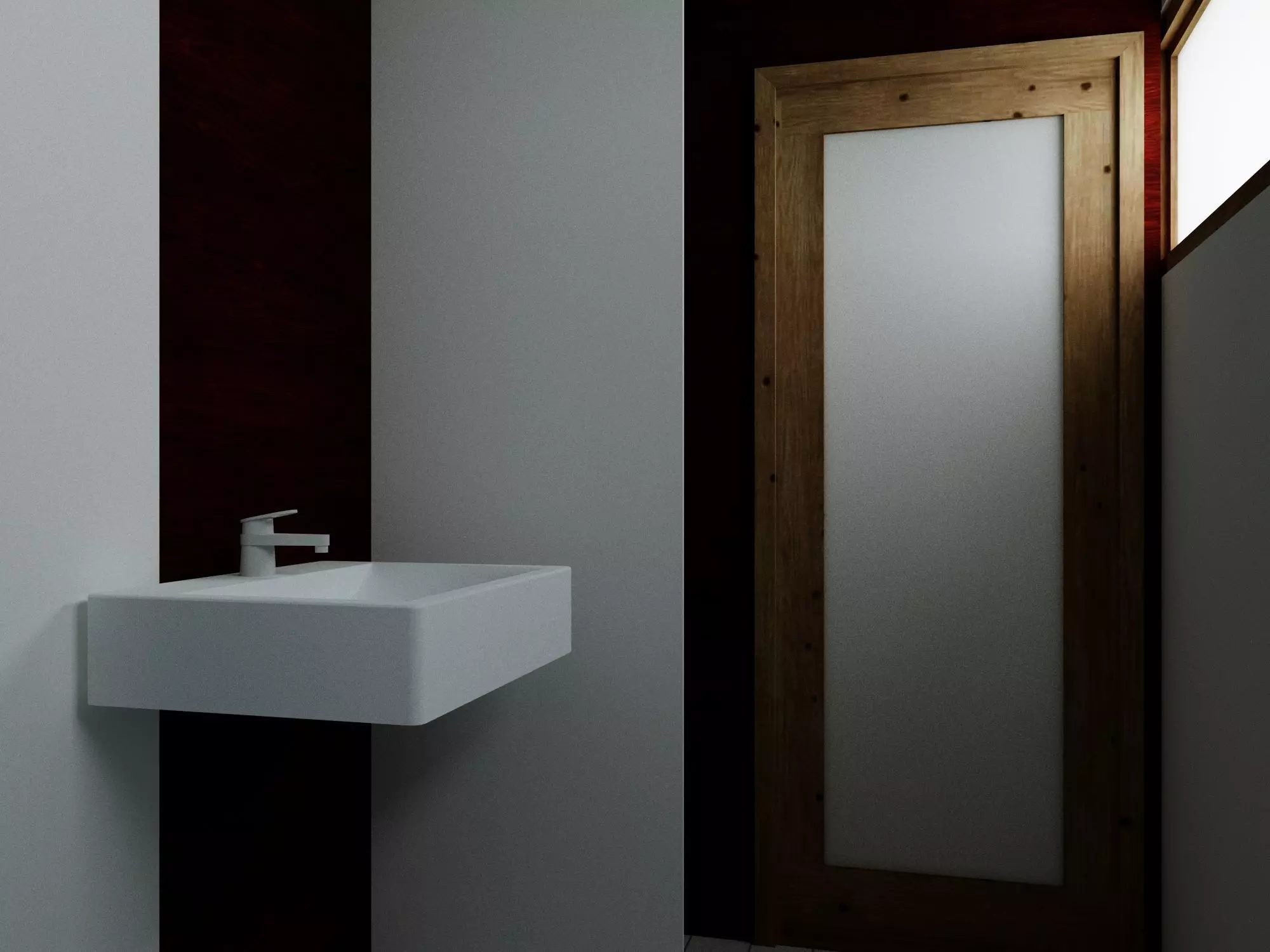 Public Restroom Pavilion 3D model_2