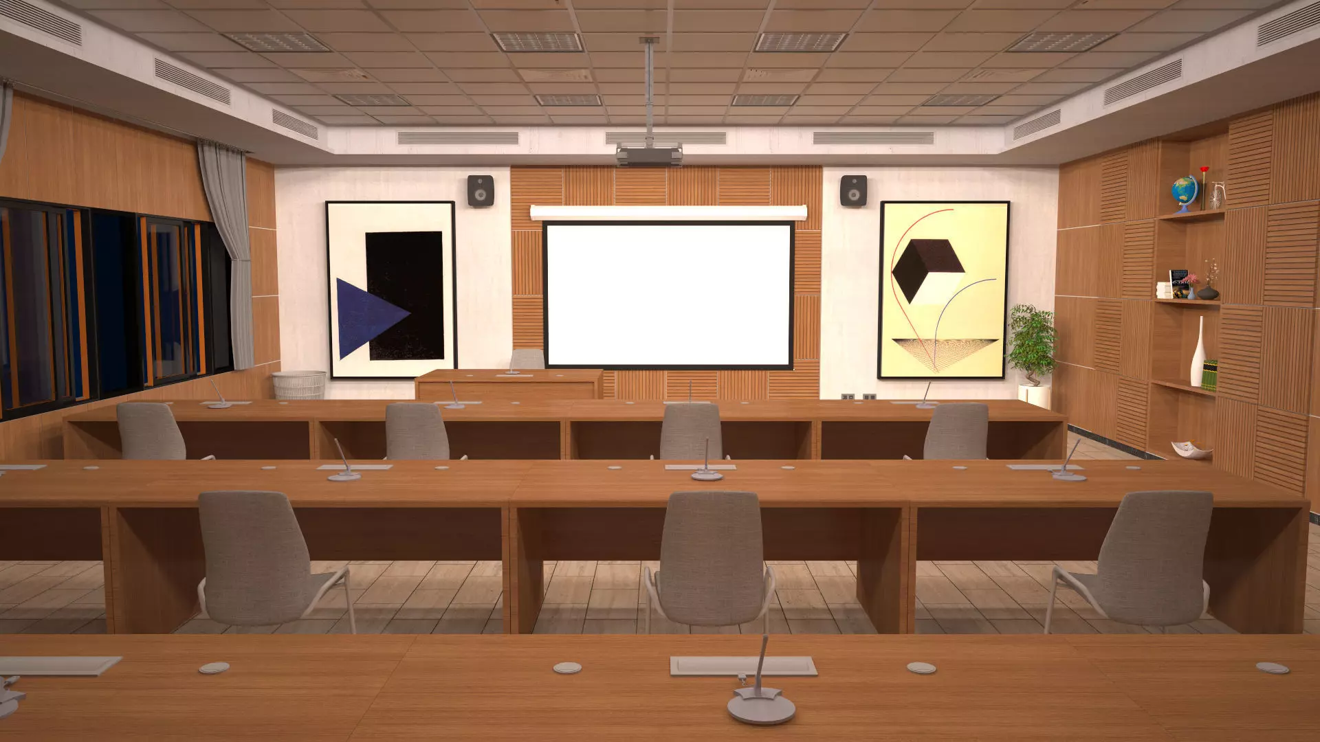 Conference - Meeting Room 3D model_13