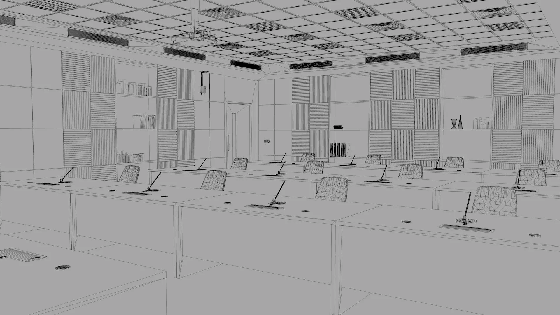 Conference - Meeting Room 3D model_15