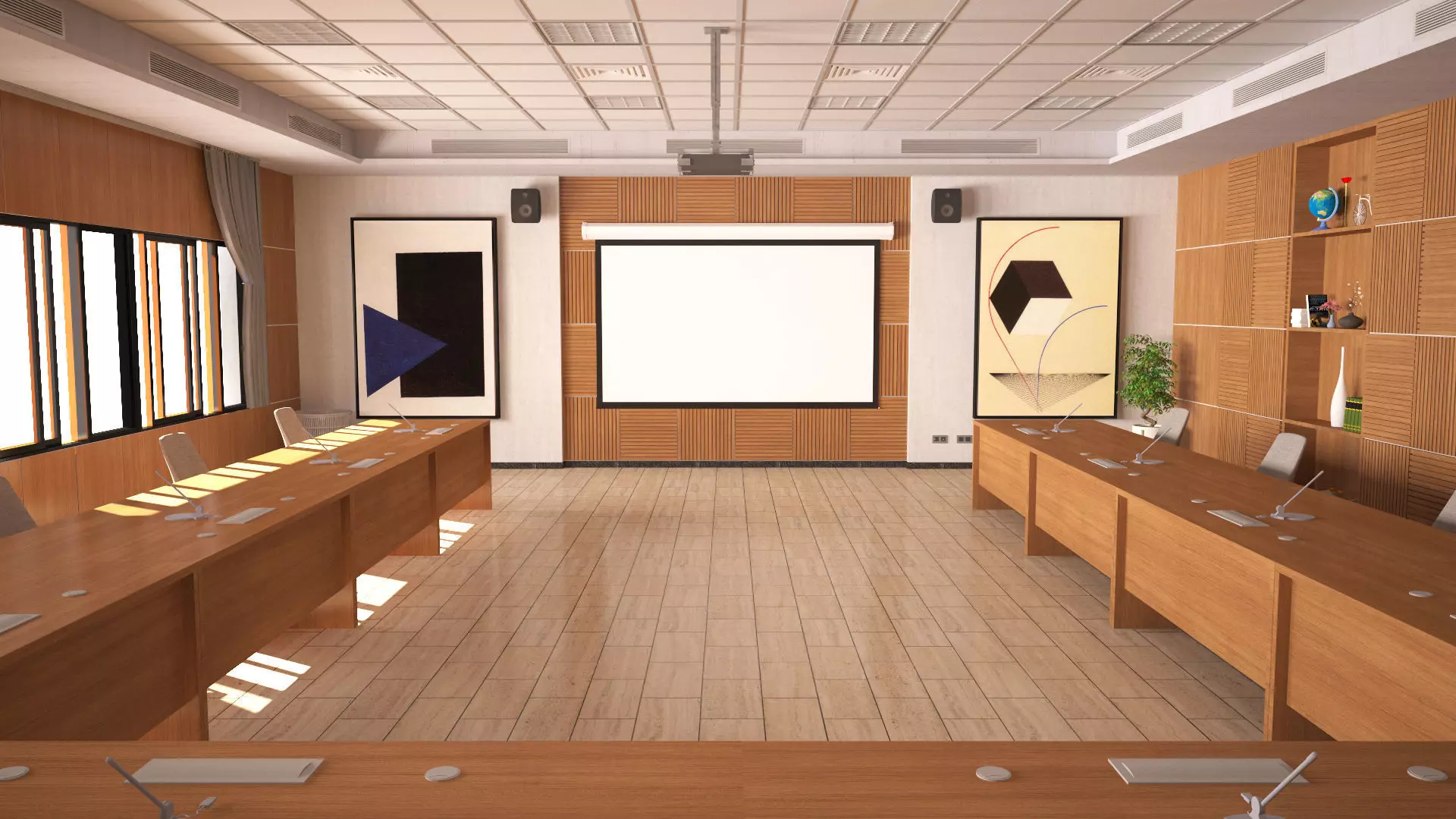Conference - Meeting Room 3D model_6