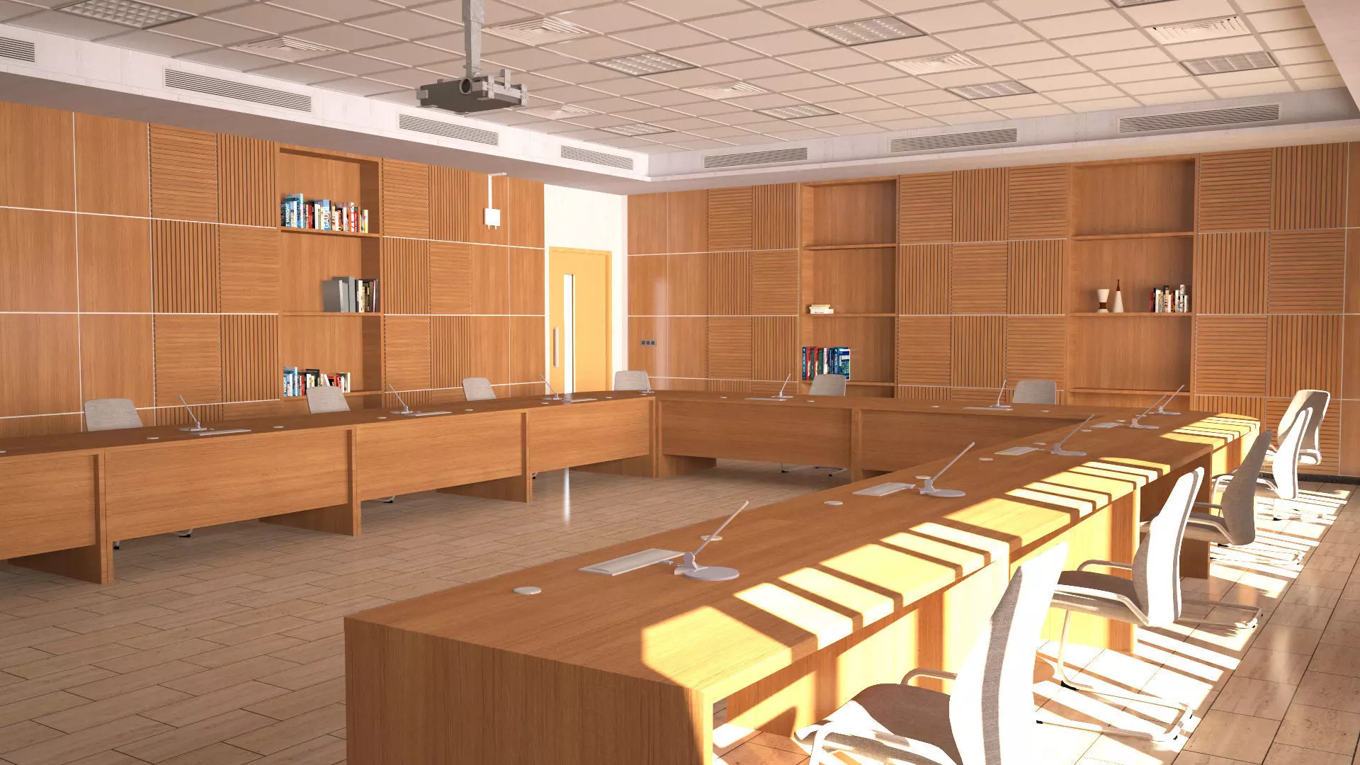 Conference - Meeting Room 3D model_4