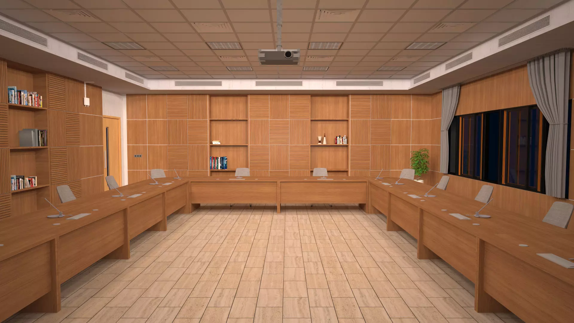 Conference - Meeting Room 3D model_12