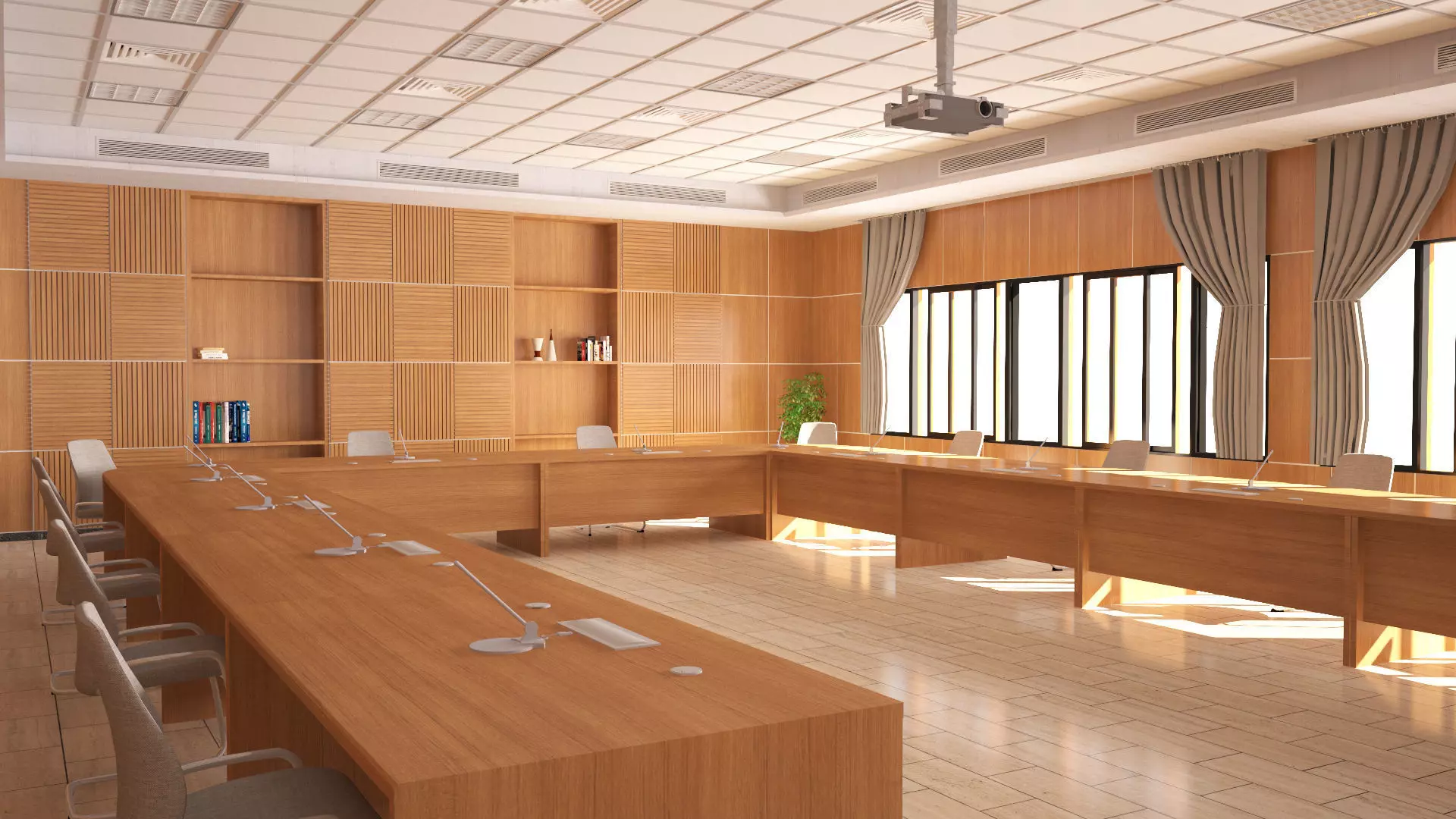 Conference - Meeting Room 3D model_5