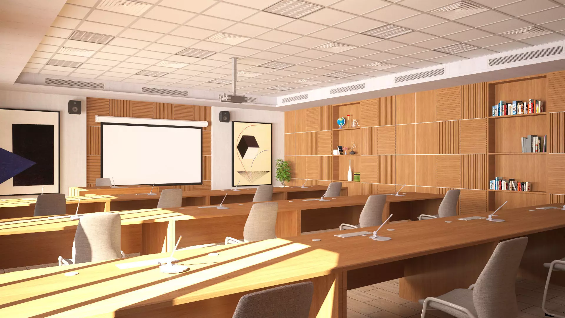 Conference - Meeting Room 3D model_7
