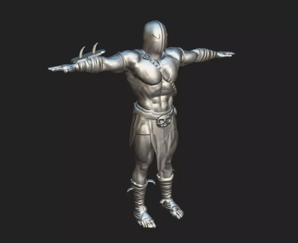 Barbarian 02 - Read the Description Low-poly 3D model_10