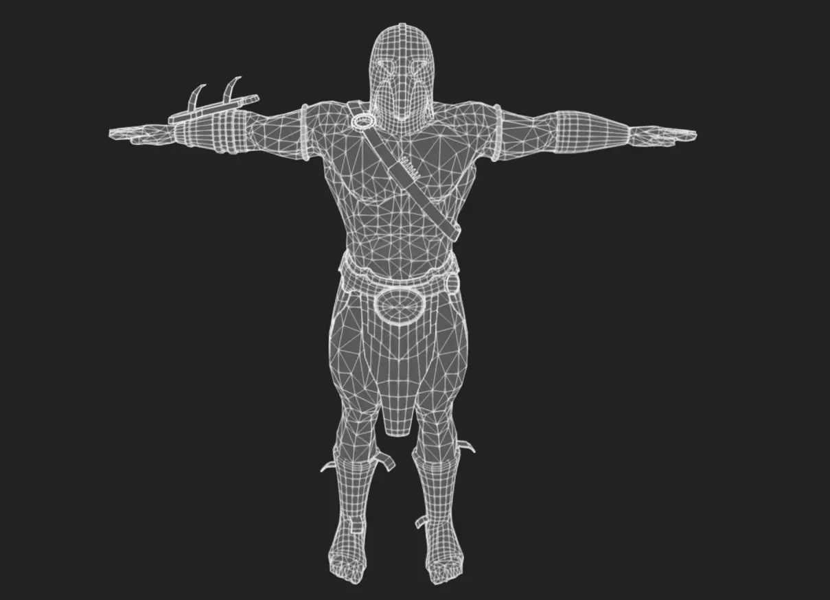 Barbarian 02 - Read the Description Low-poly 3D model_11