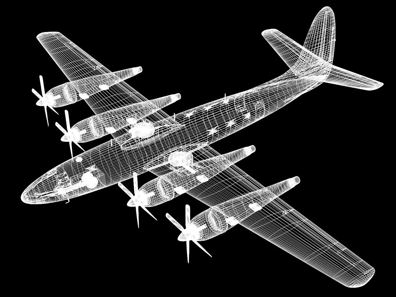 Republic XF-12 Rainbow 3D model_14