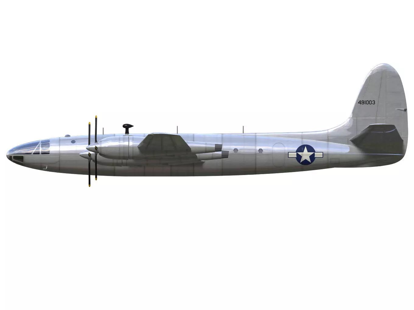 Republic XF-12 Rainbow 3D model_8