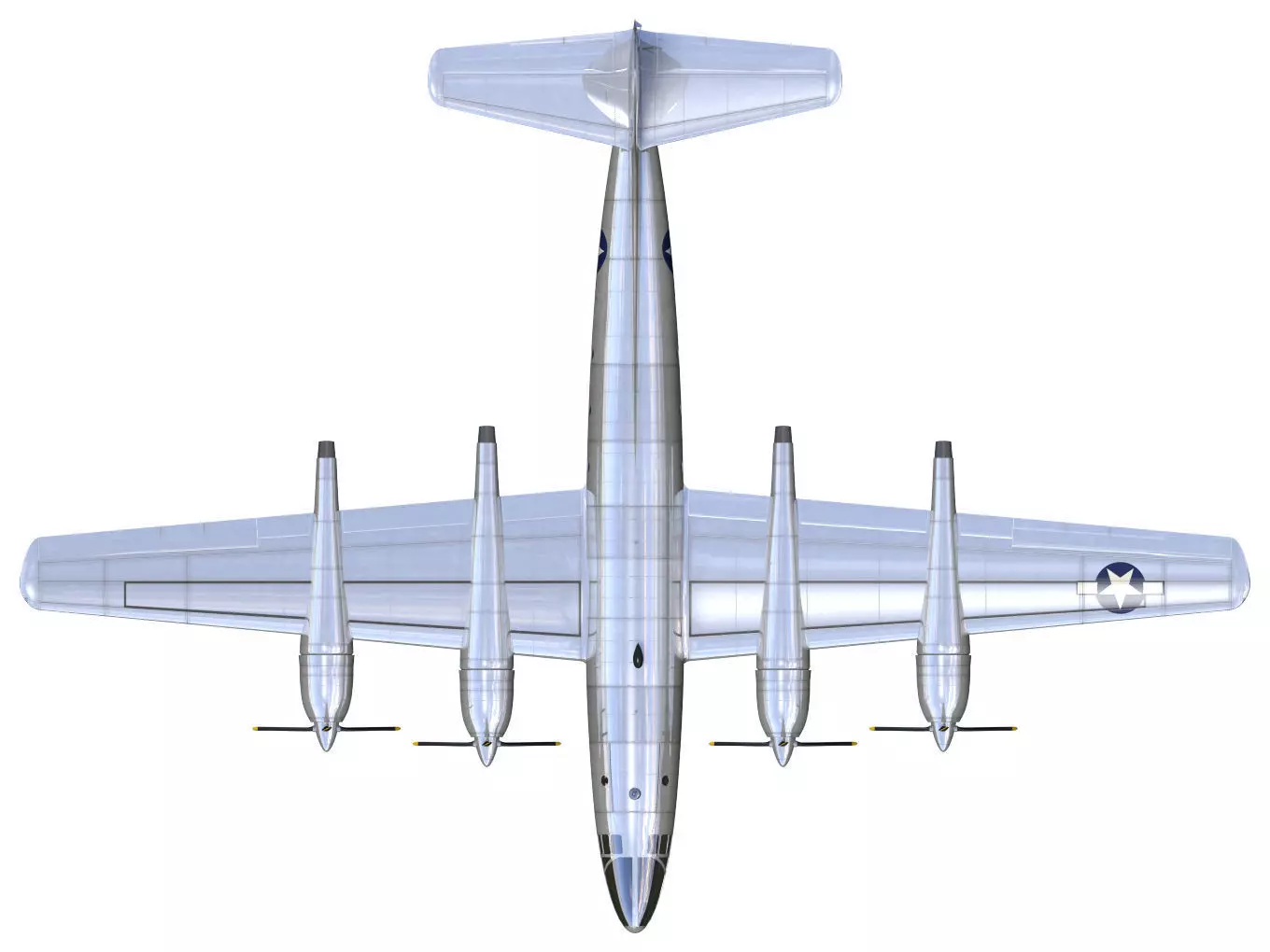 Republic XF-12 Rainbow 3D model_11