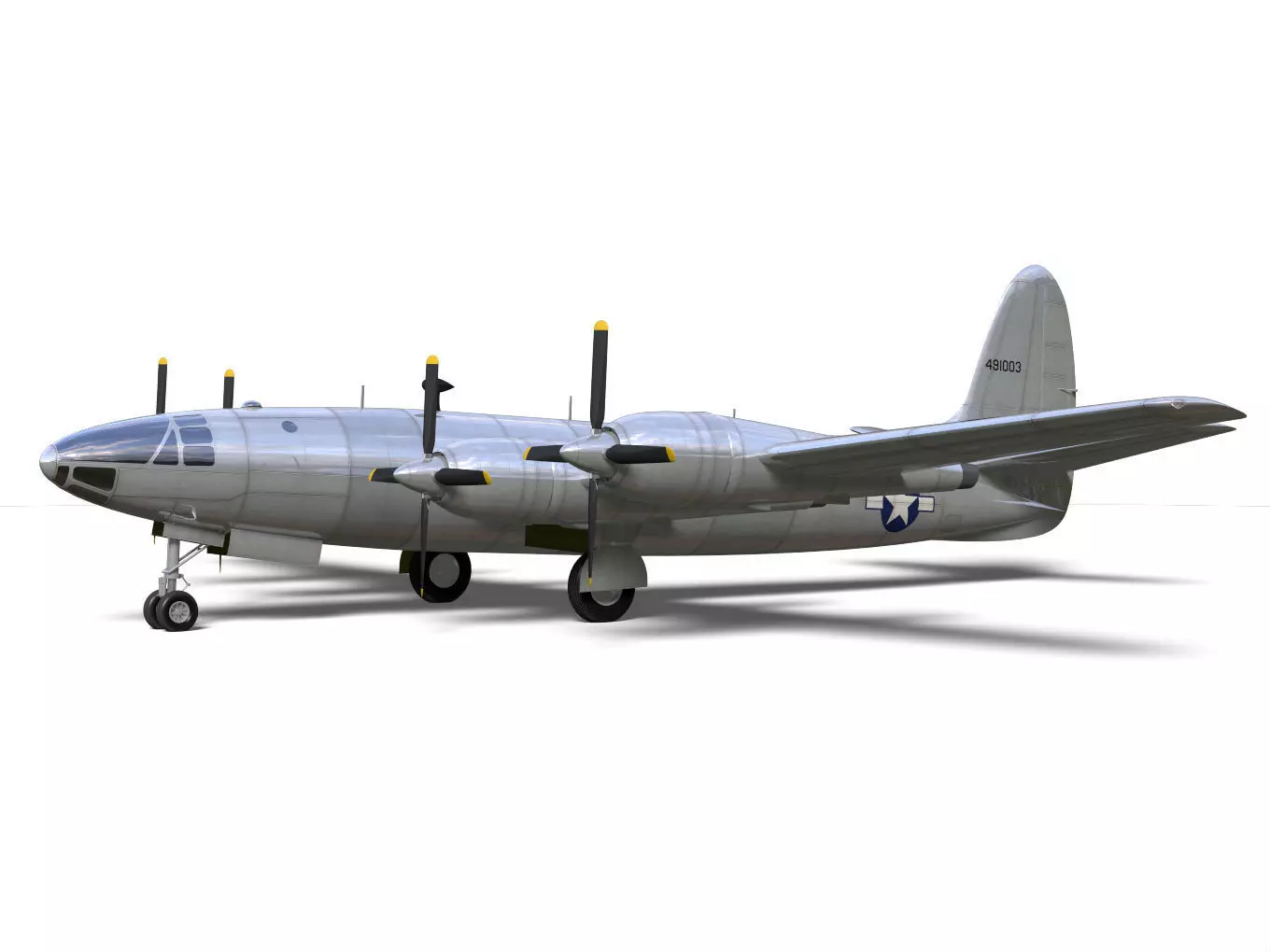Republic XF-12 Rainbow 3D model_5