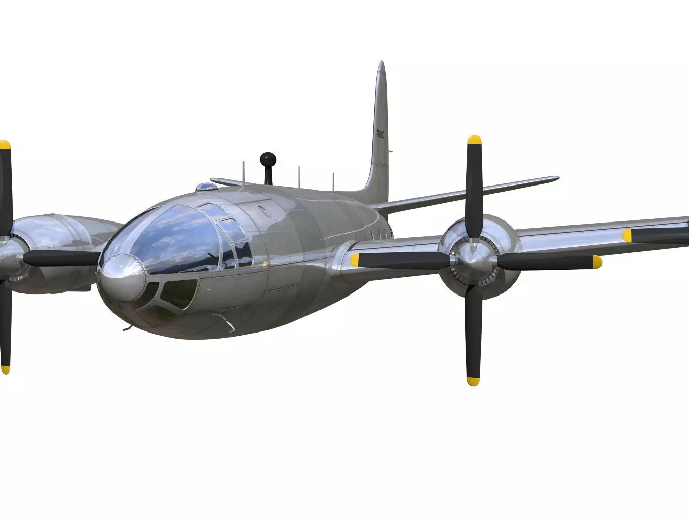 Republic XF-12 Rainbow 3D model_4