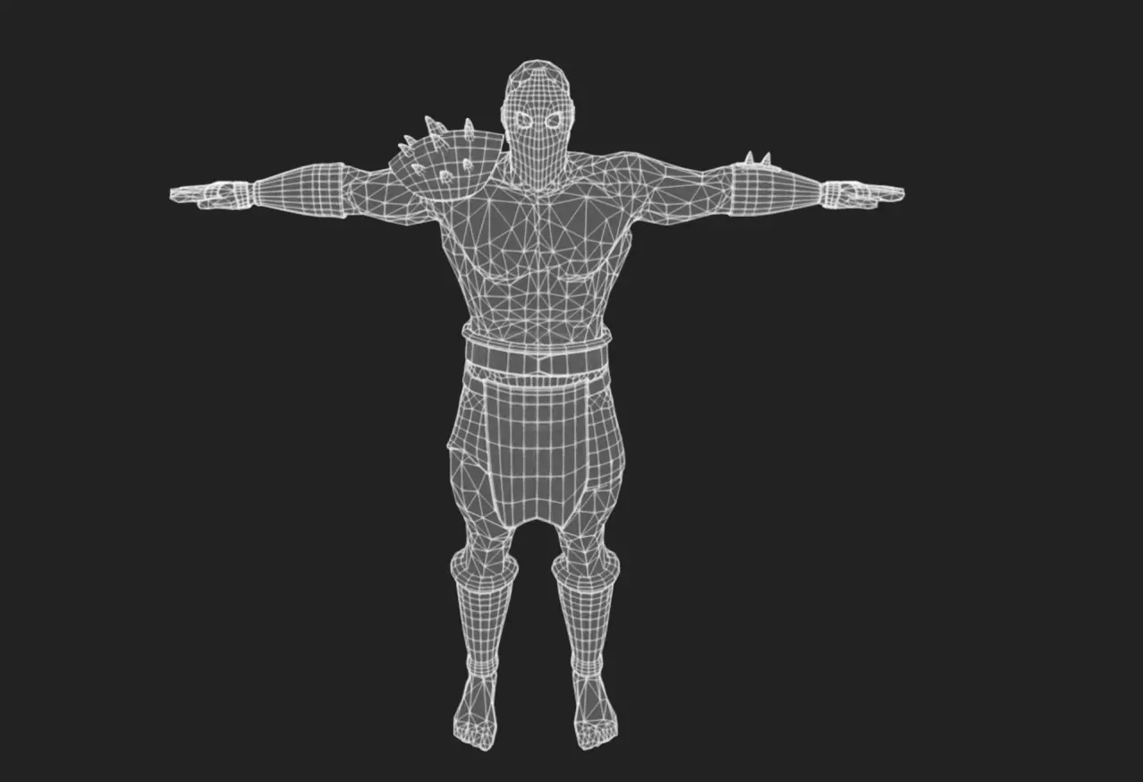 Barbarian 03 - Read the Description Low-poly 3D model_10