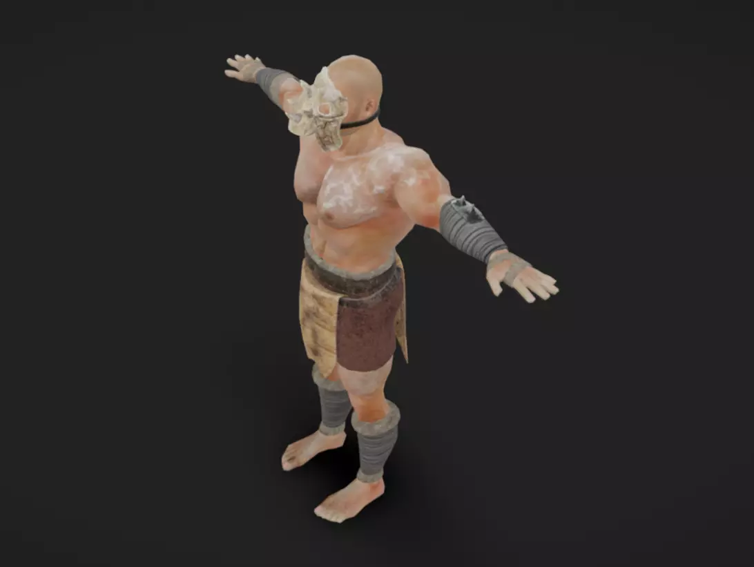 Barbarian 03 - Read the Description Low-poly 3D model_5