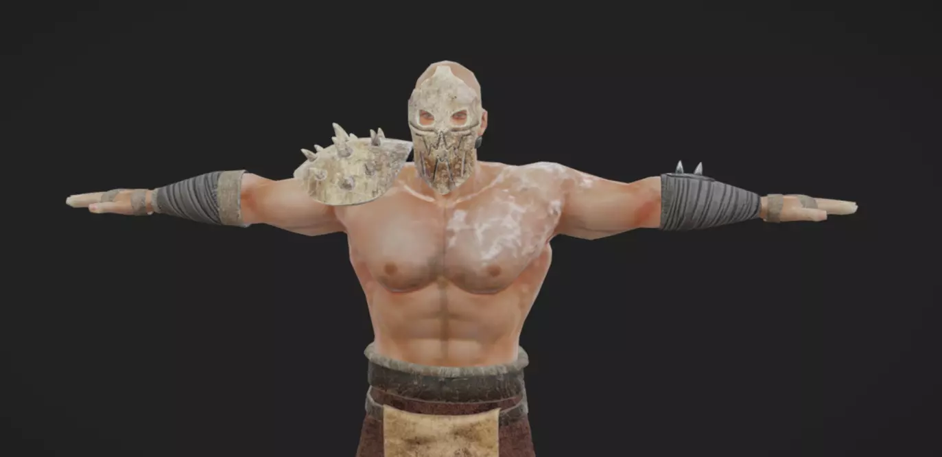 Barbarian 03 - Read the Description Low-poly 3D model_6