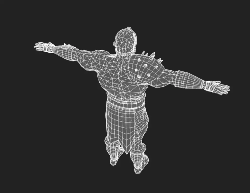 Barbarian 03 - Read the Description Low-poly 3D model_11