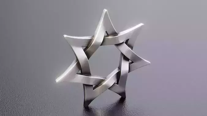 Seven Pointed Star Knot Pendant