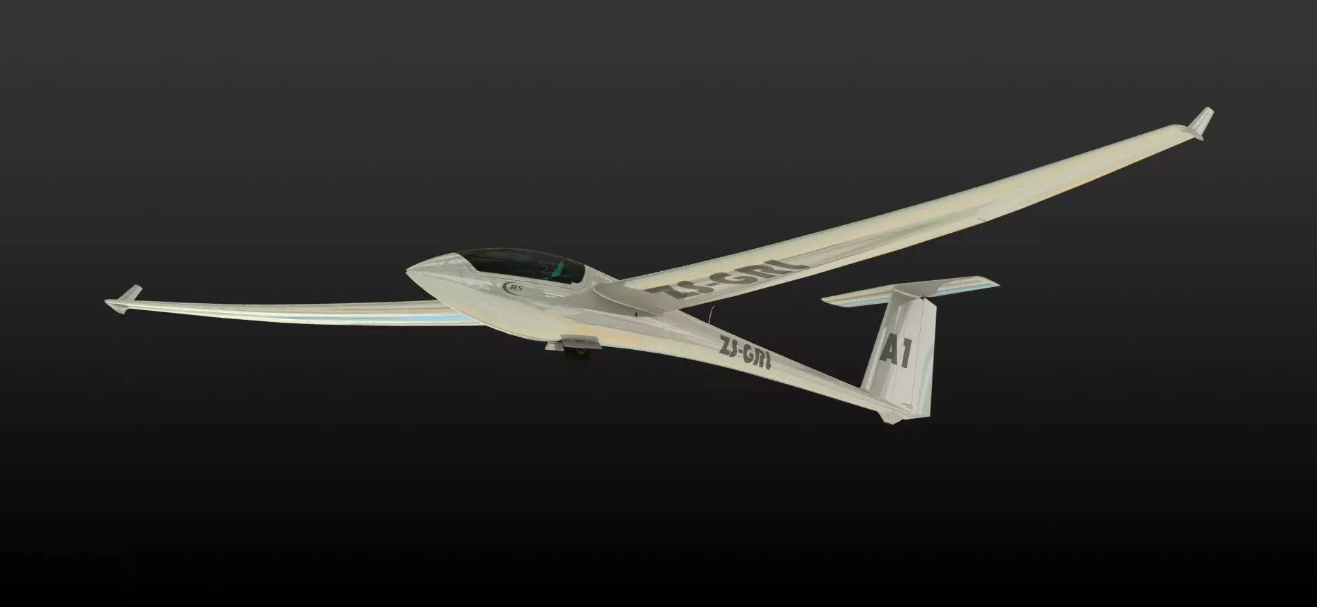 ASW 20 Glider Scale SolidWorks Model  3D model_2