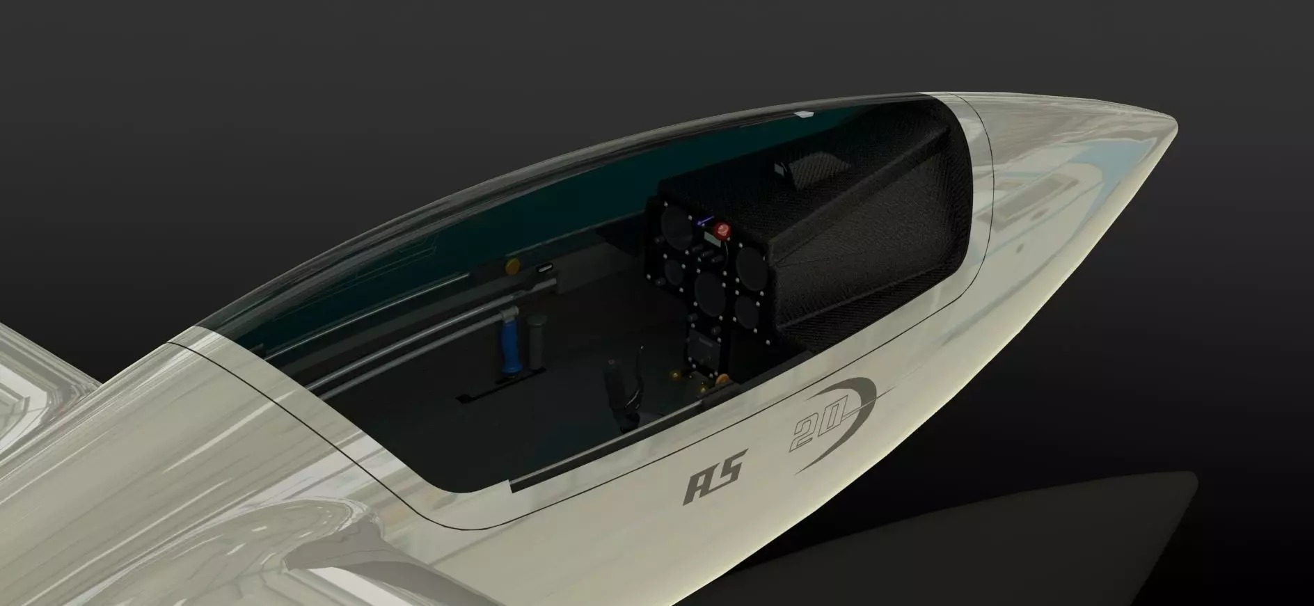 ASW 20 Glider Scale SolidWorks Model  3D model_19