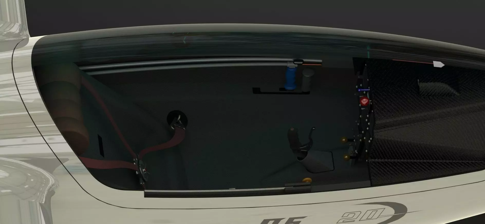 ASW 20 Glider Scale SolidWorks Model  3D model_18