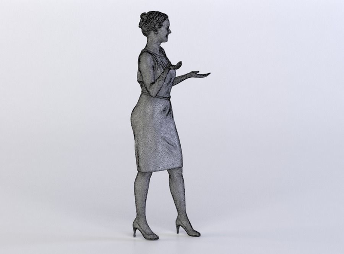 Anna 0435 Woman standing shrugging