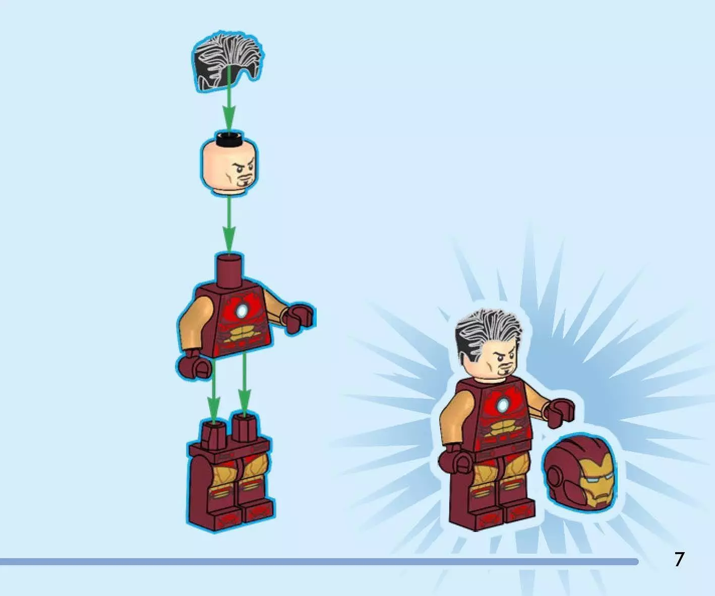 TwindBricks3D - 76287 Iron-Man with Bike and The Hulk 3D print model_5