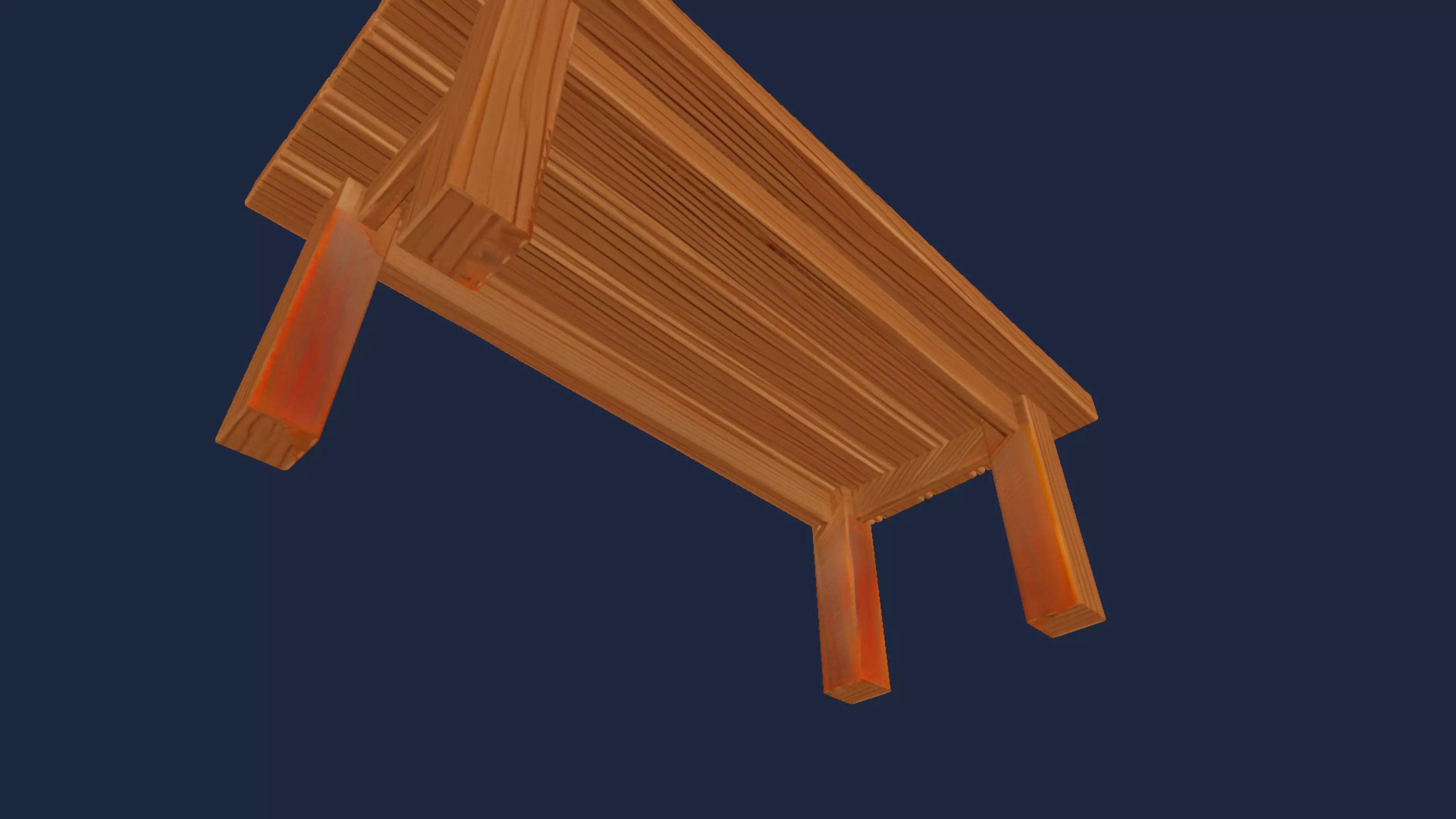 Wooden Table 3D model_14