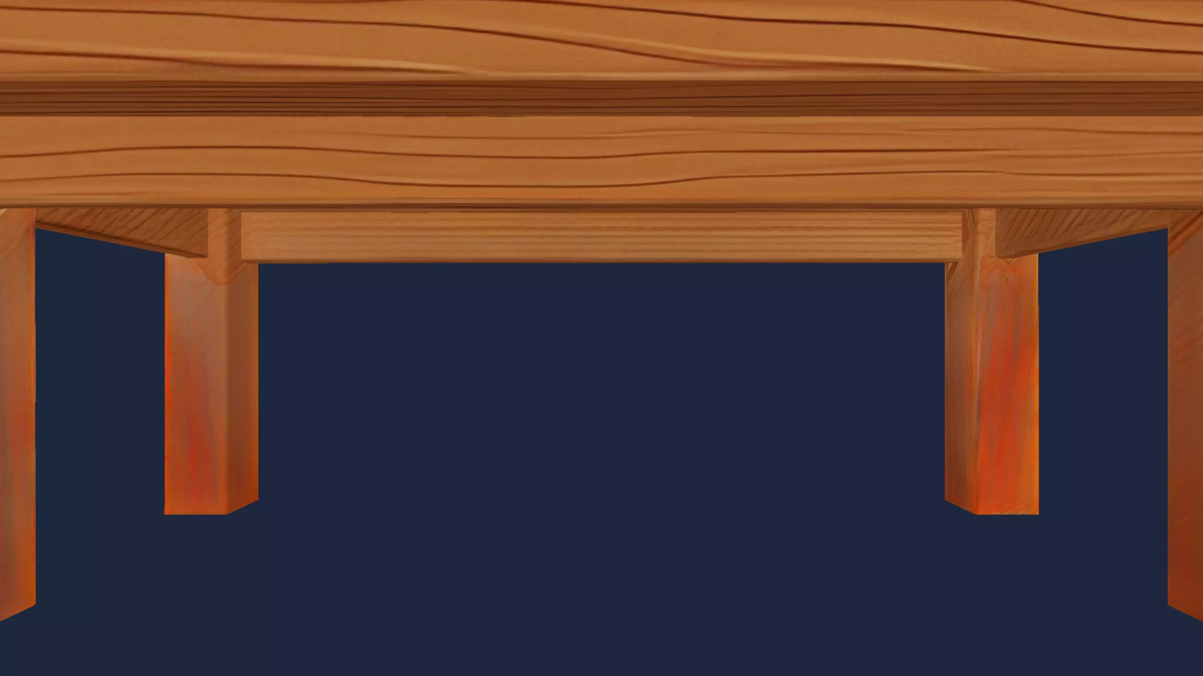 Wooden Table 3D model_17