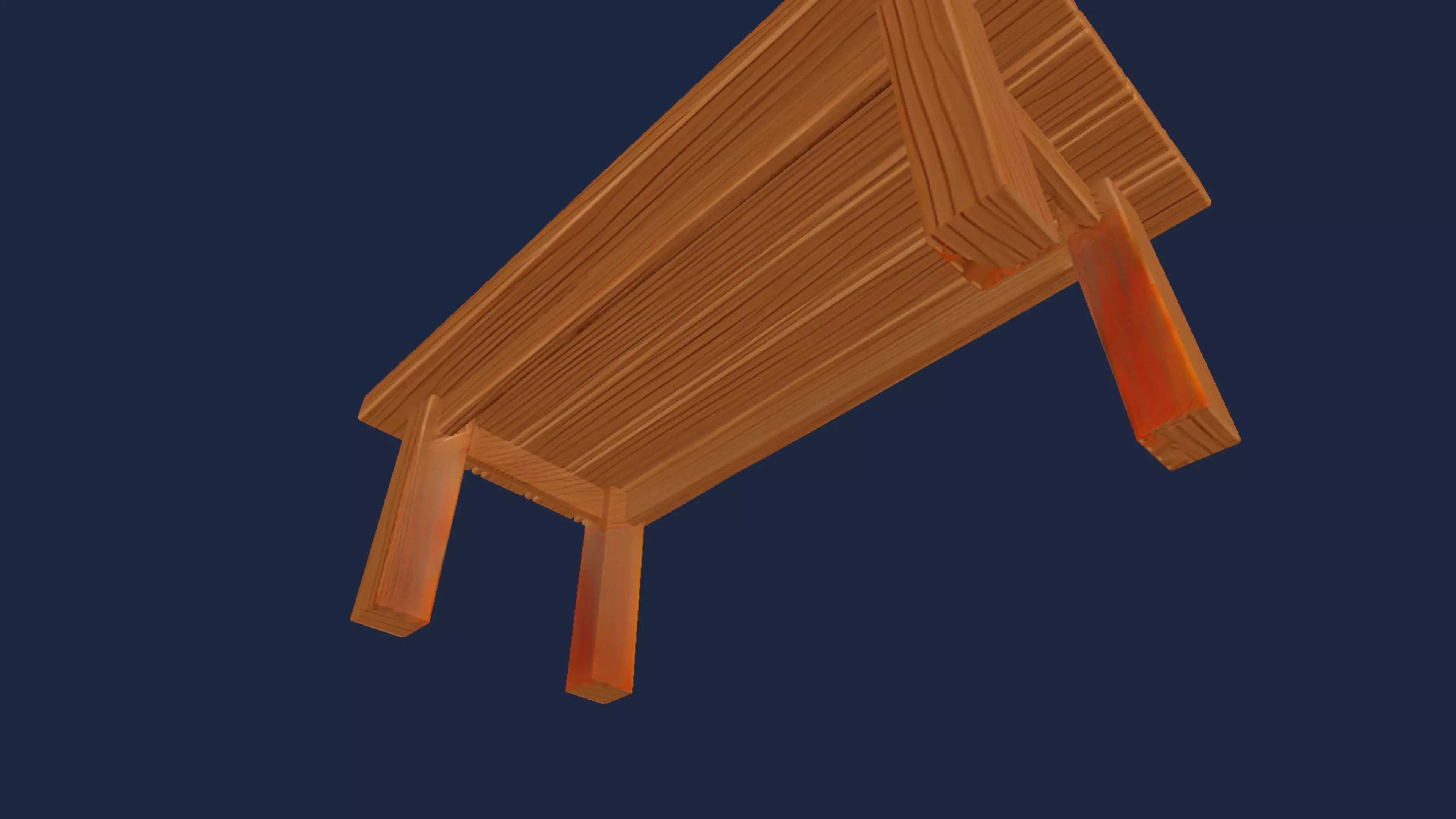Wooden Table 3D model_15