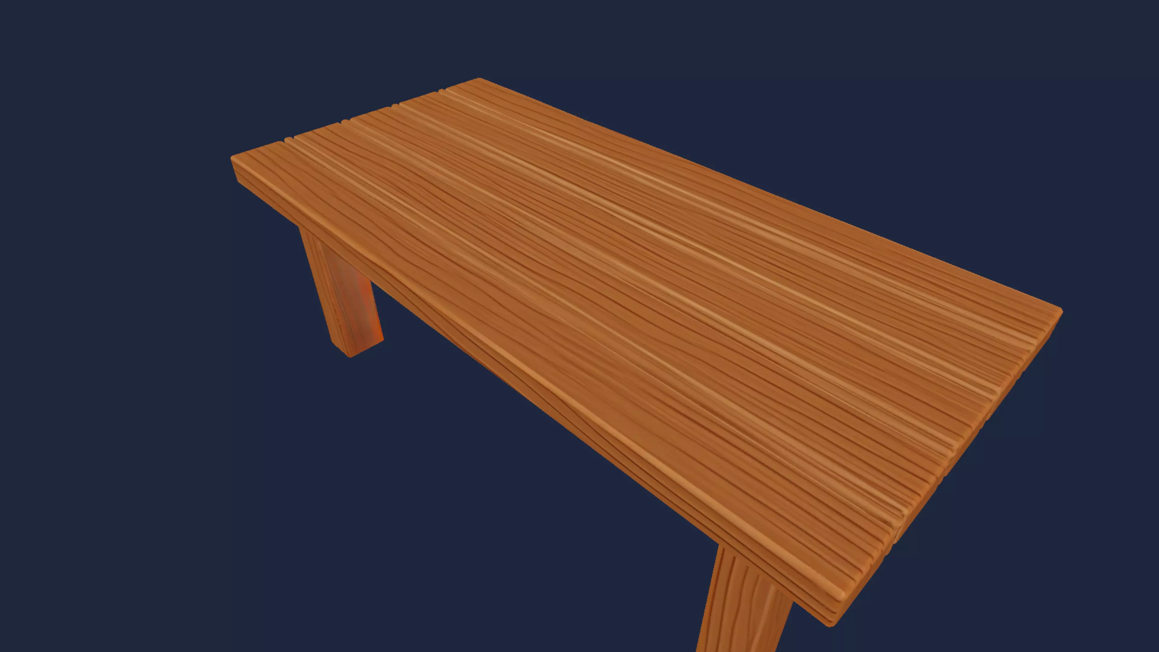 Wooden Table 3D model_13