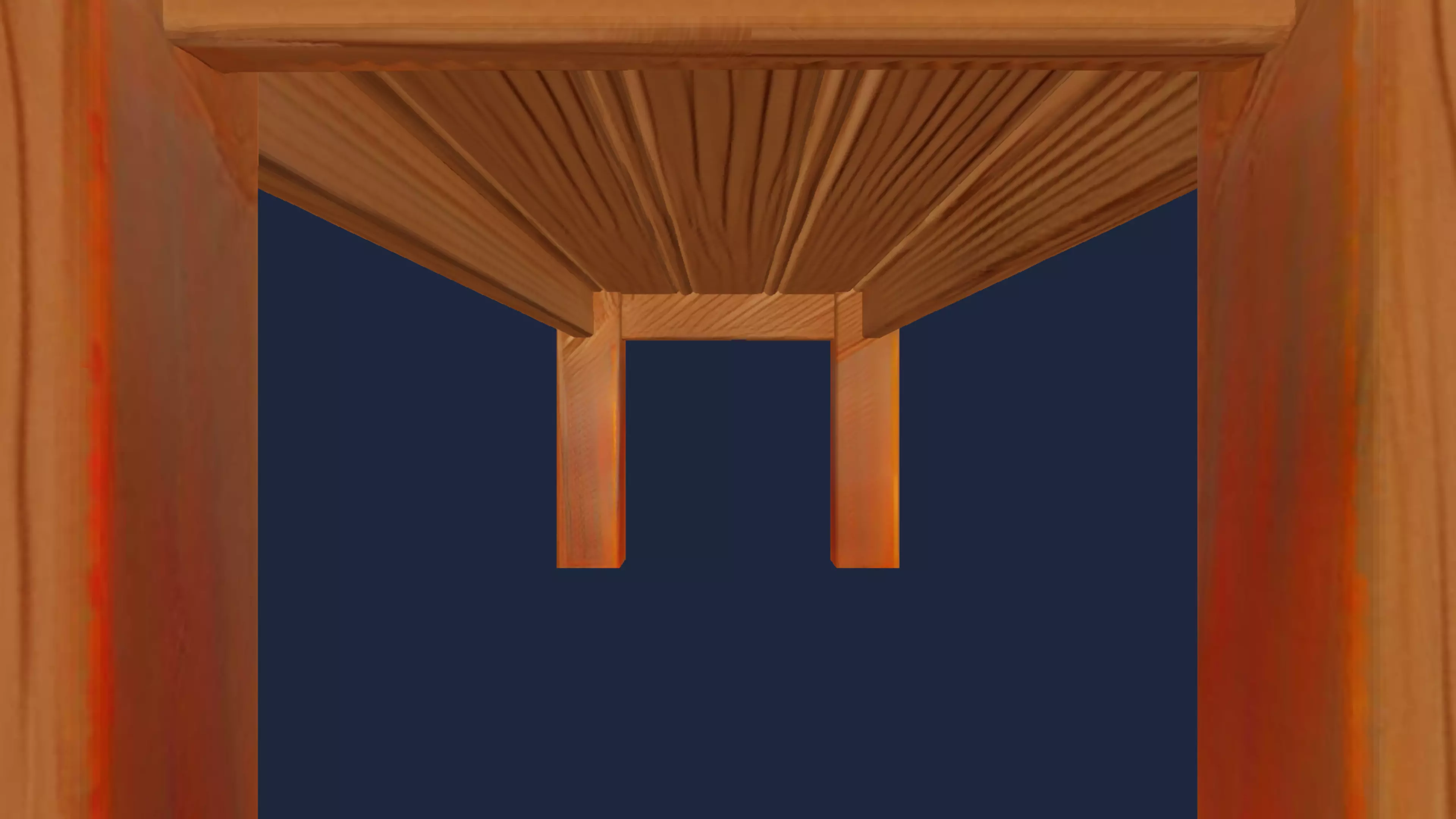 Wooden Table 3D model_16