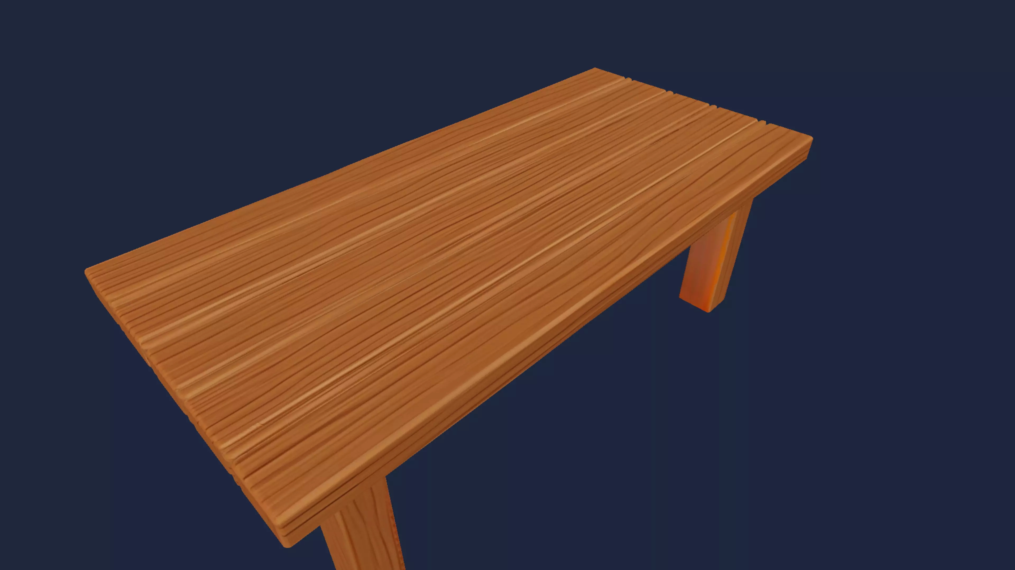 Wooden Table 3D model_12