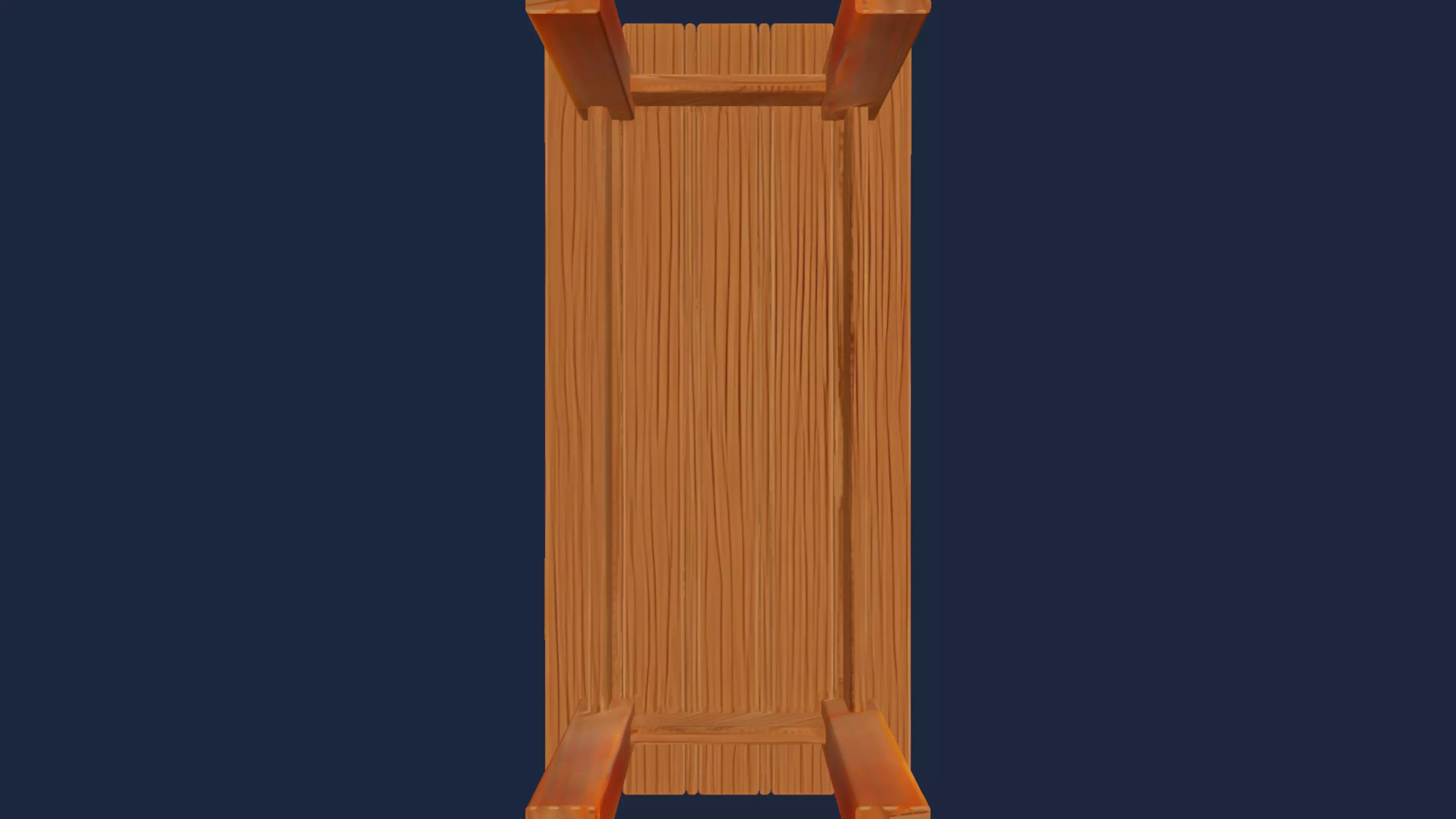 Wooden Table 3D model_9