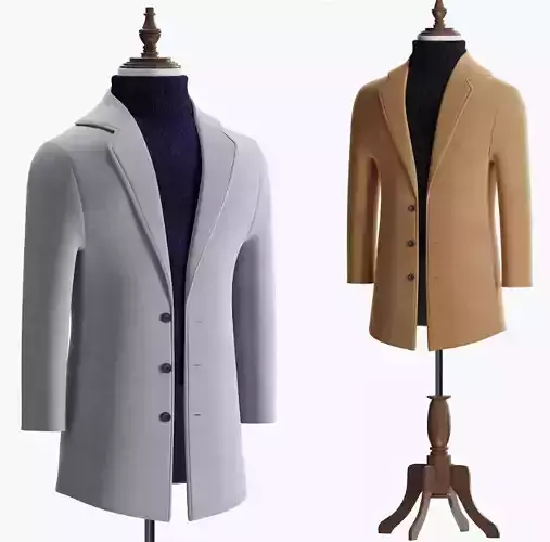 coat for men 3D model