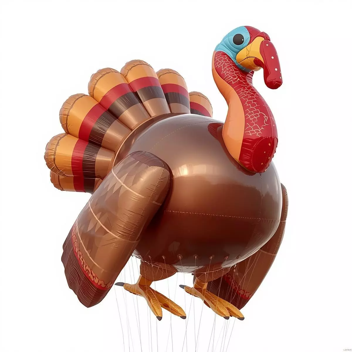 Giant Inflatable Turkey Balloon 3D Model Holiday Parade Prop Low-poly 3D model_0