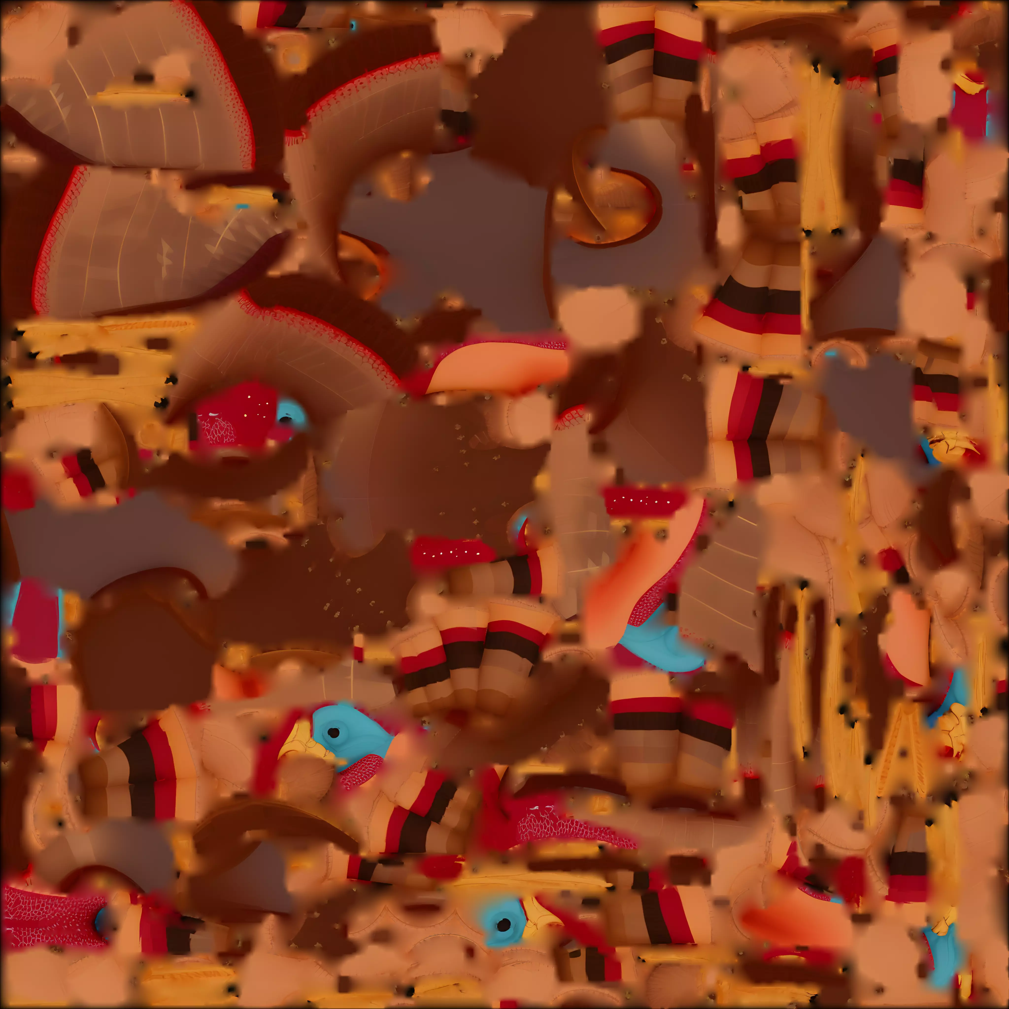 Giant Inflatable Turkey Balloon 3D Model Holiday Parade Prop Low-poly 3D model_1