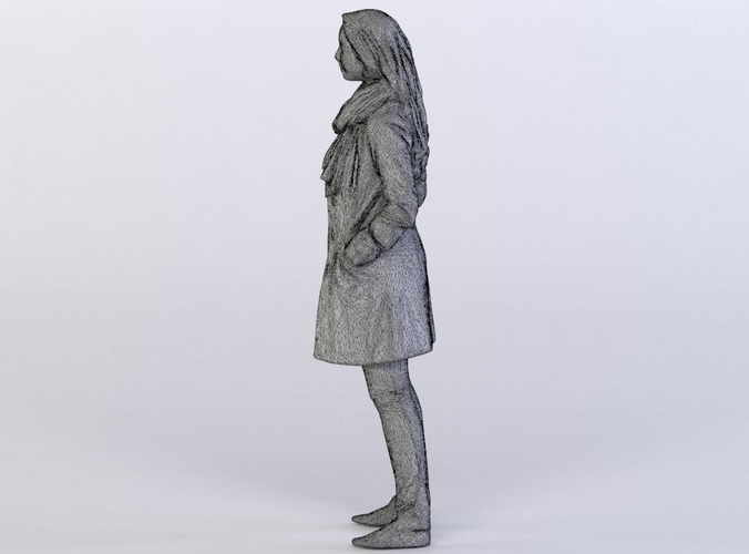 Alisha 0075 Woman in a coat standing