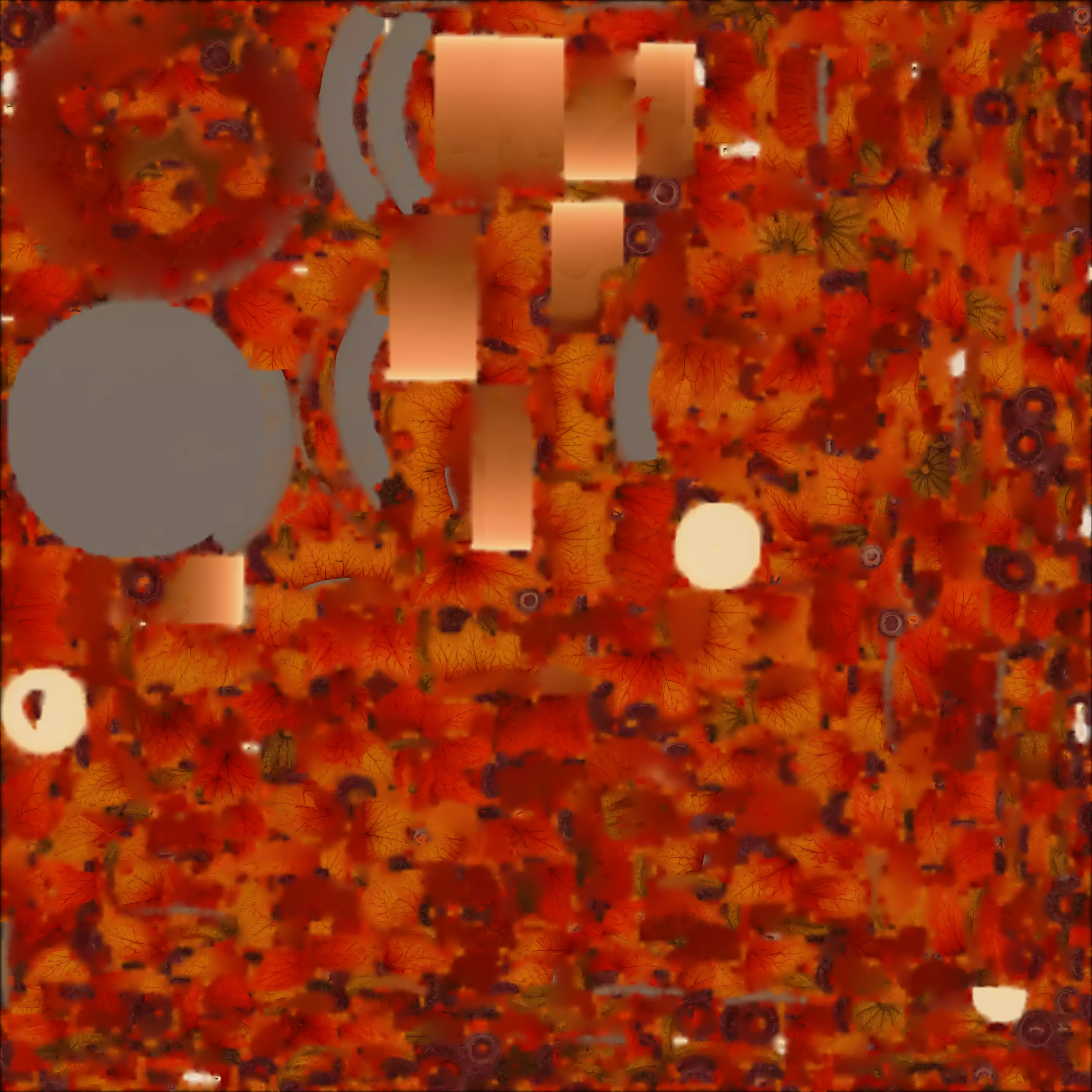 Thanksgiving Candle Centerpiece 3D Model Autumn Decor Low-poly 3D model_1