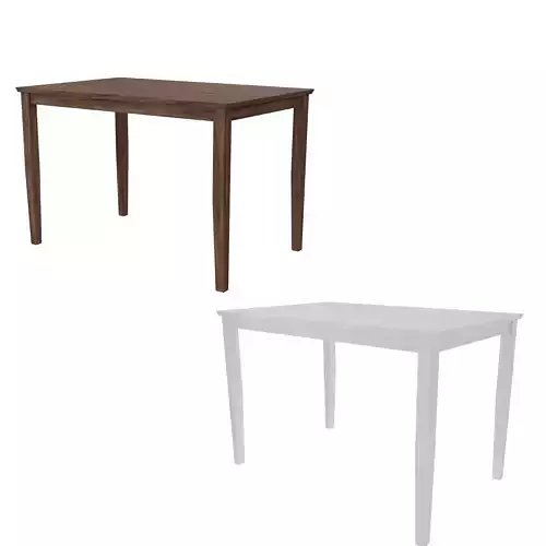 Rectangular Modern Wooden Dining Table 