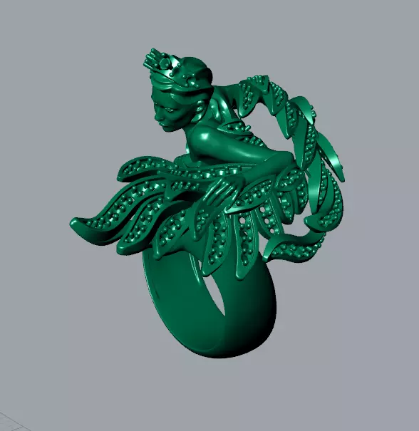 magerit swan ring 3D print model_0