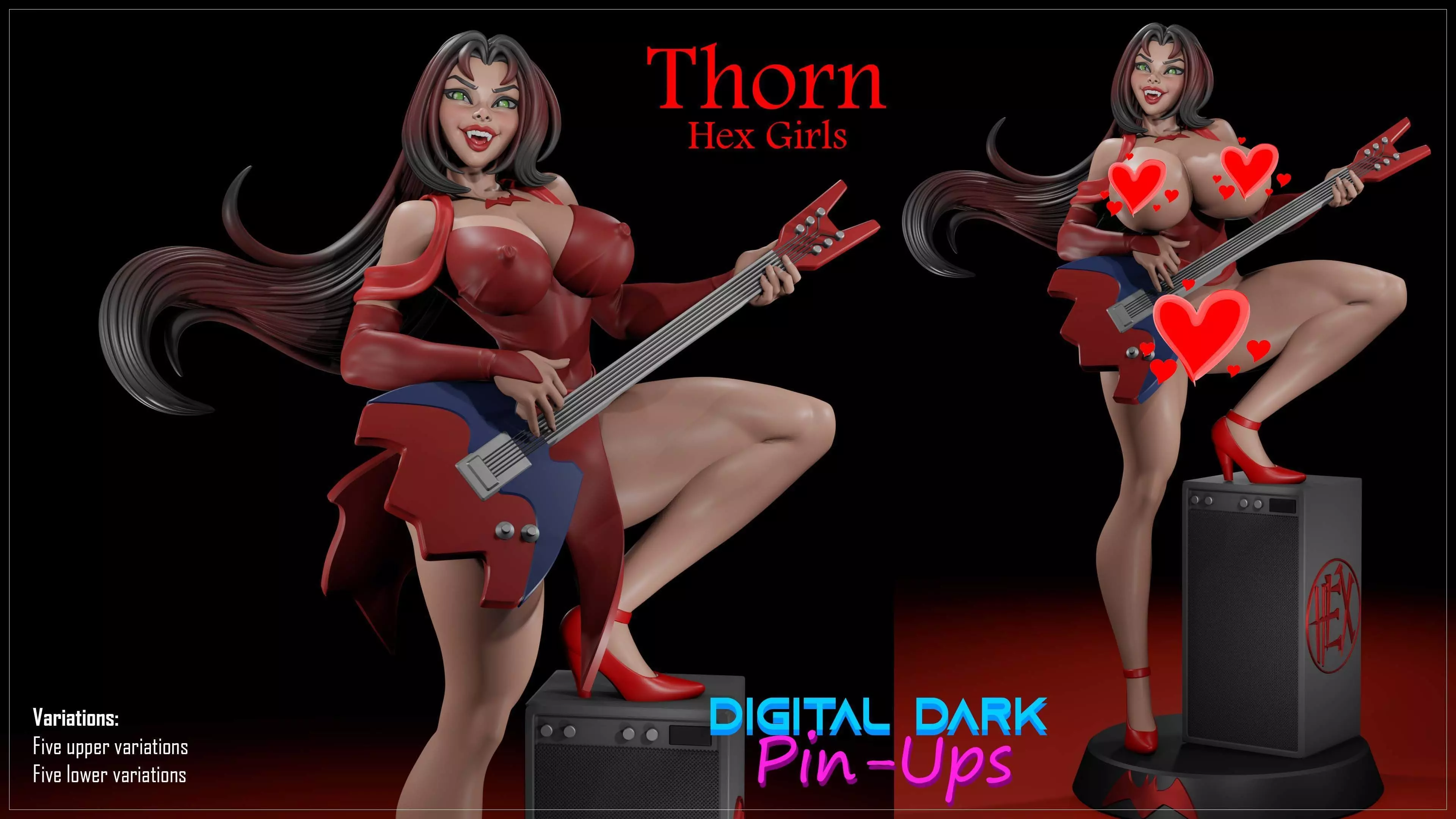 Thorn with NSFW version and Miniatures 3D print model