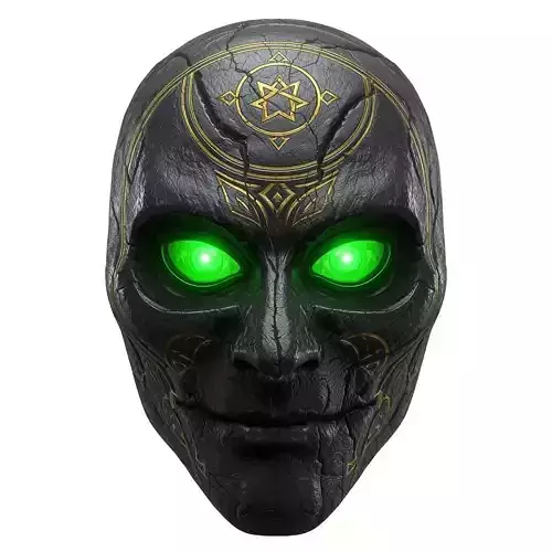 Ancient Occult Ritual Mask 3D Model Dark Magic Artifact