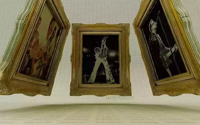 Gold Framing for the Legends artist