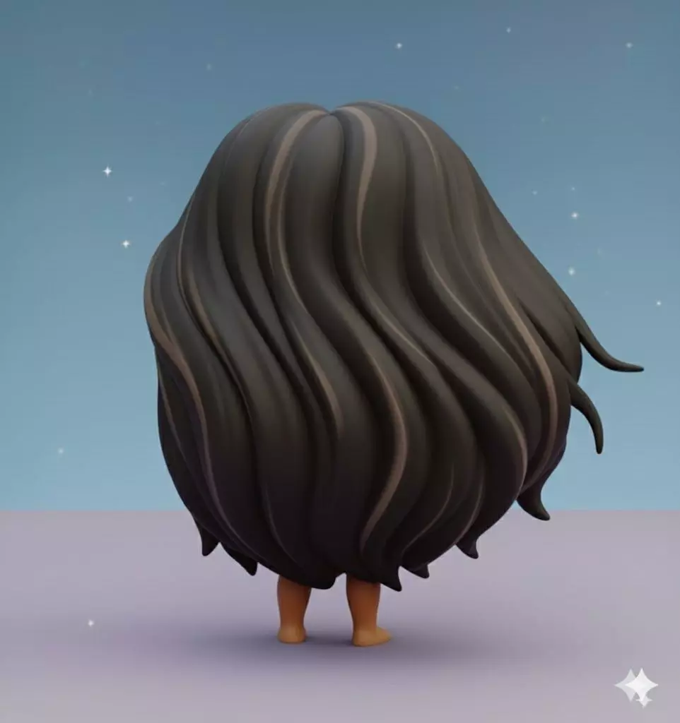 Pocahontas Kawaii Chibi Princess of Nature 3D STL File 3D print model_3