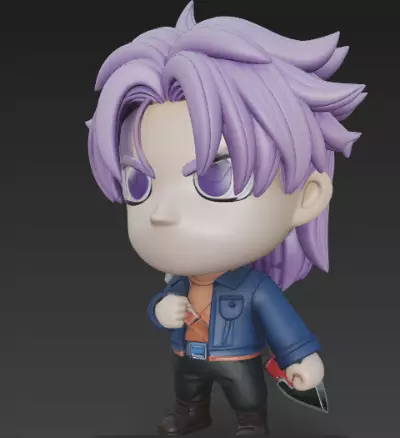 Kawaii Trunks Collectible 3D Figure 3D print model_2