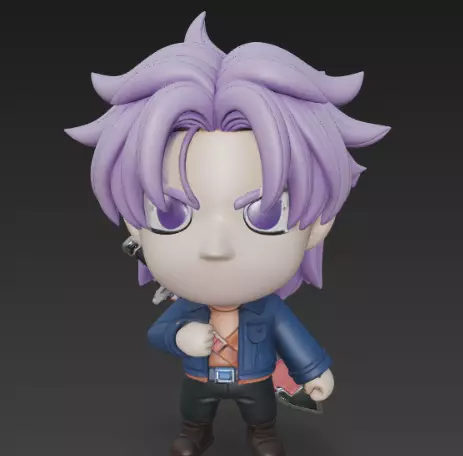 Kawaii Trunks Collectible 3D Figure 3D print model_1