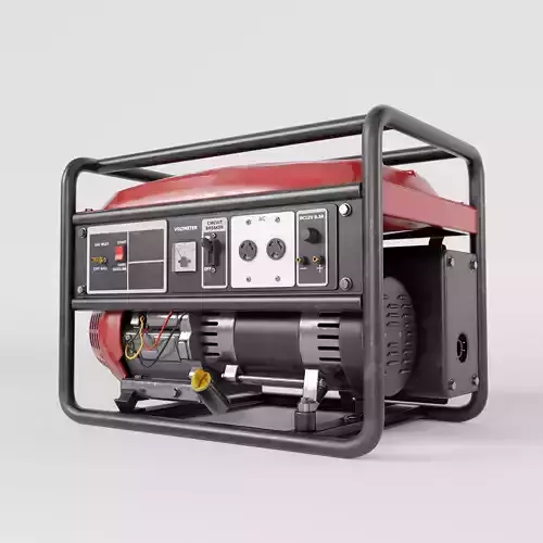 Portable Generator Realistic PBR 3D Model