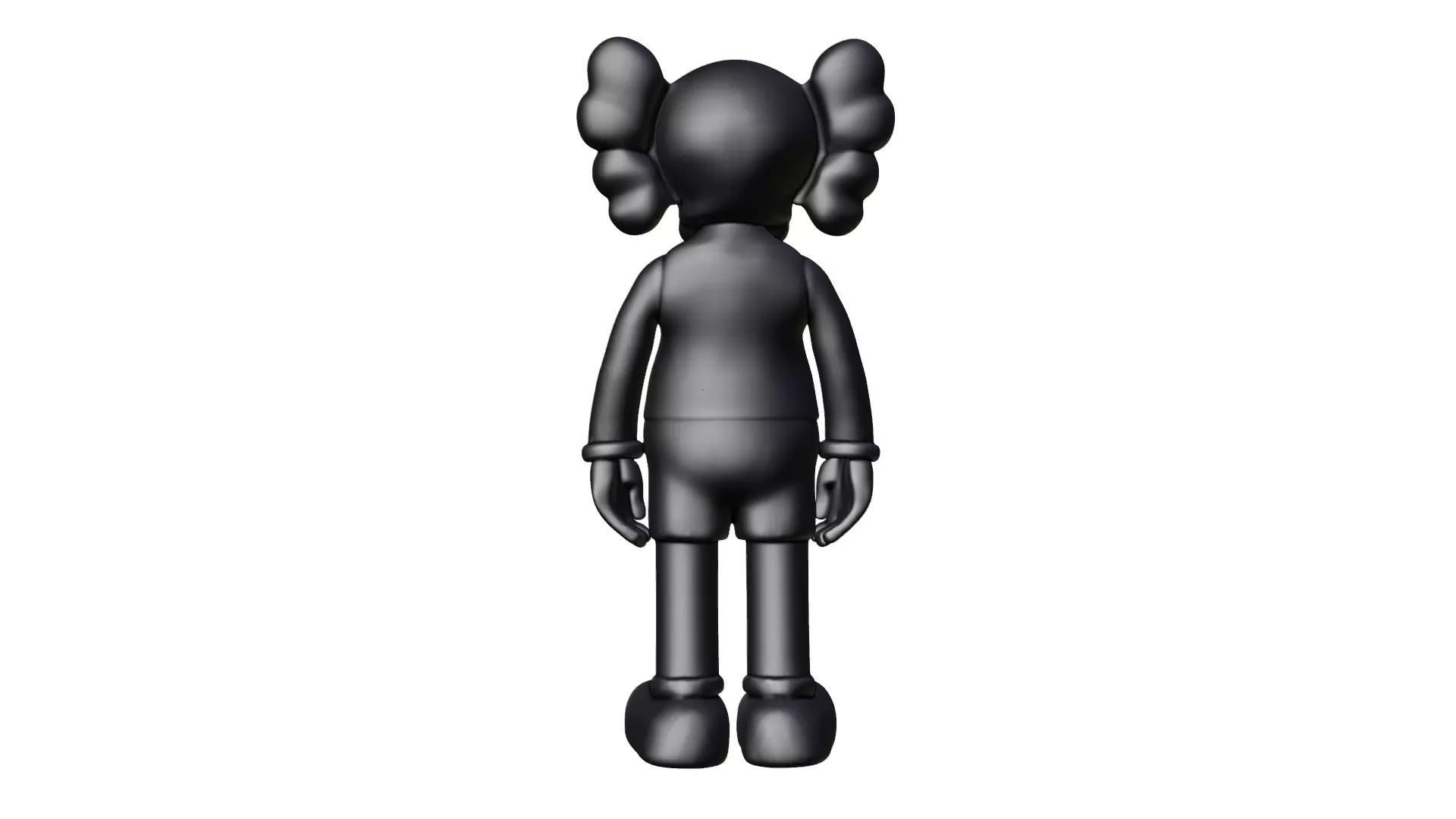 KAWS Black Companion 3D print model_6